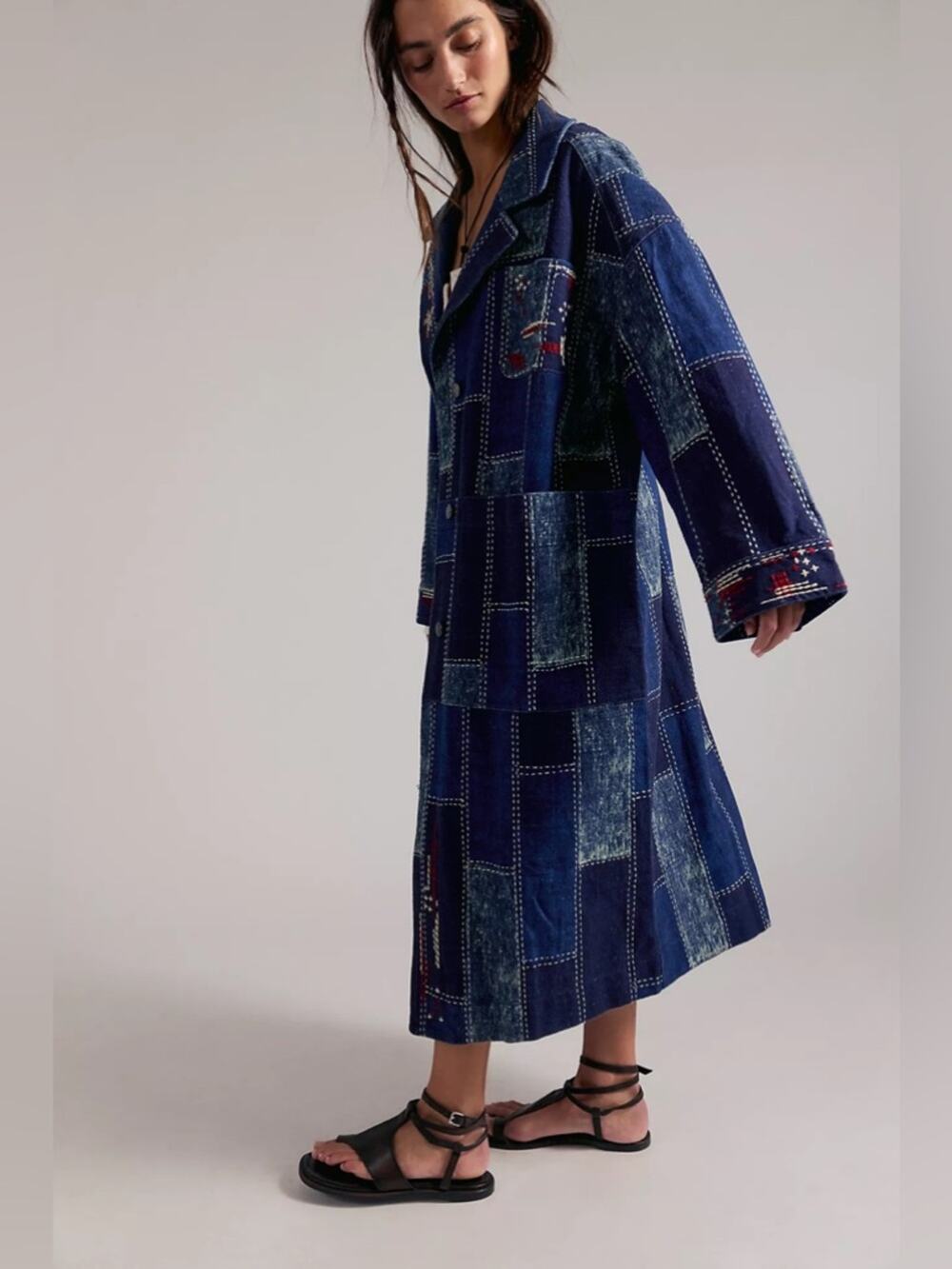 We The Free Open Studio Patchwork Duster